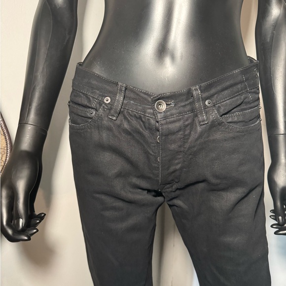 Rick Owens DRKSHDW Detroit Wax Black Jeans - Picture 2 of 9